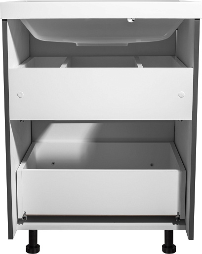 Stella Polare Тумба под раковину Борнео 70 Люкс графит матовый – картинка-5